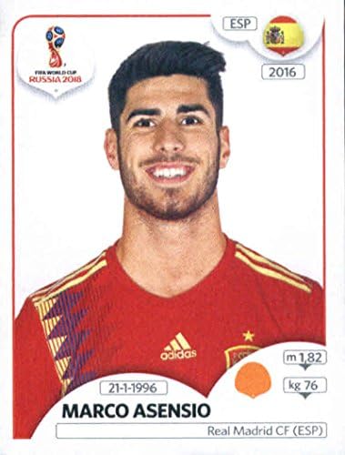 2018 Panini World Cup Stickers Russia #145 Marco Asensio Spain Soccer Sticker