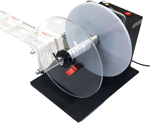 Coil Winding Machine, Label Rewinding Machine Two-way Automatic Rewinder, Self-adhesive Barcode Machine Clothing Tag Reeler,for Coils Motor Coils(DS802)