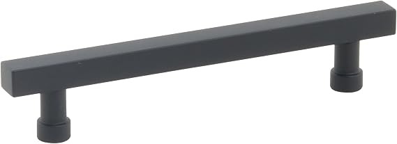 Schaub 211080-MB Noho Collection 5 in. (127mm) Square Pull, Matte Black