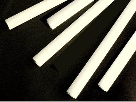 Devardi Glass Boro Rods, 1 lb, COE 33, Jade White Borosilicate Solid Rods