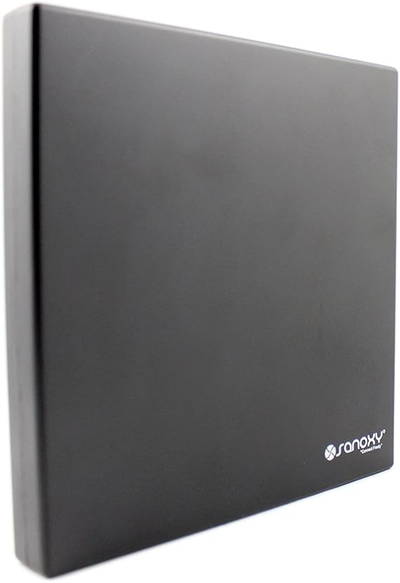 SANOXY Portable USB 2.0 Slim External DVD ROM CD-RW Combo Drive Writer with Read and Write Function (Black)