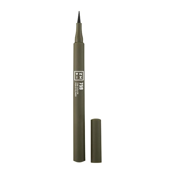 3INA The Color Pen Eyeliner - Waterproof Colorful Liquid Eyeliner Pencil for Bold Looks - Precise Felt Tip - 14 Hour Wear Eye Makeup - 759-0.034 oz