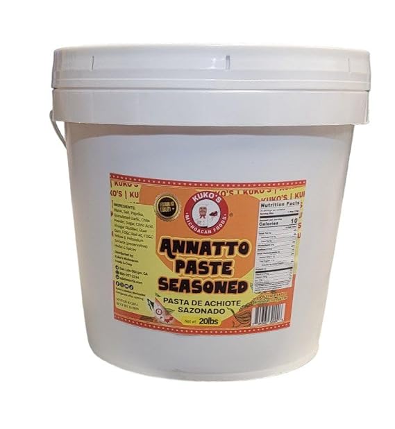 Achiote annatto paste commercial use bulk restaurant use 20lbs pasta chile