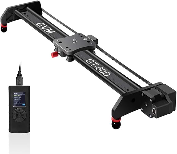 GVM Camera Slider Track Dolly Slider Rail System with Motorized Time Lapse and Video Shot Follow Focus Shot and 120 Degree Panorama Shooting 80 cm ...