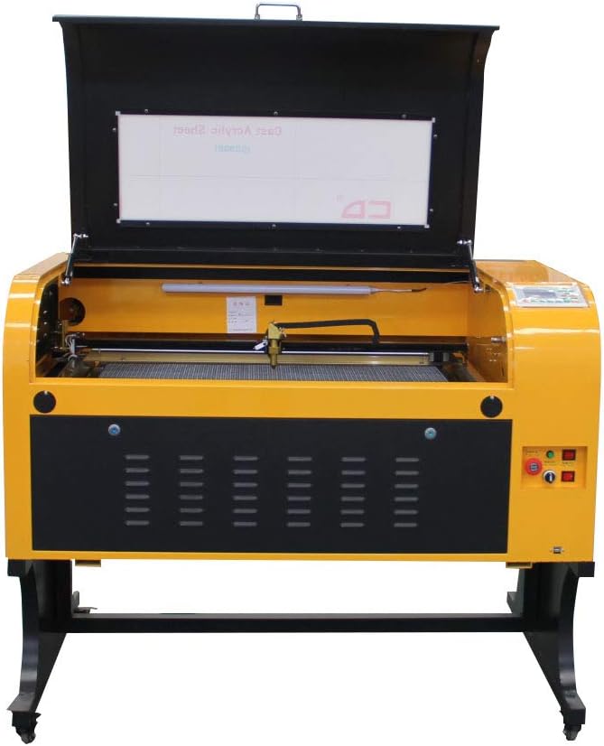 TEN-HIGH Laser Engraving Cutting Machine 600x900mm 60W CO2 Laser Engraver, Offline Version with USB Port