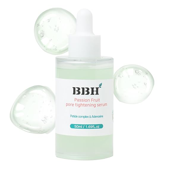 BBH Passion Fruit Pore Tightening Serum | Pore Minimizer Serum | Oily & Dry Skin, All Natural, Vegan, Korean Skin Care & K - Beauty Secret | Non Comedogenic, Suitable for All Skin Types 1.69fl oz