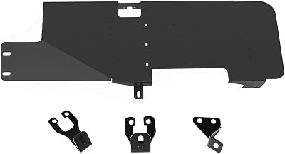 MusixiA Fuel Tank Skid Plate for 2007-2018 Jeep Wrangler JK 2-Door - Heavy Duty Steel Off-Road Gas Tank Protector, Rust Resistant, Black