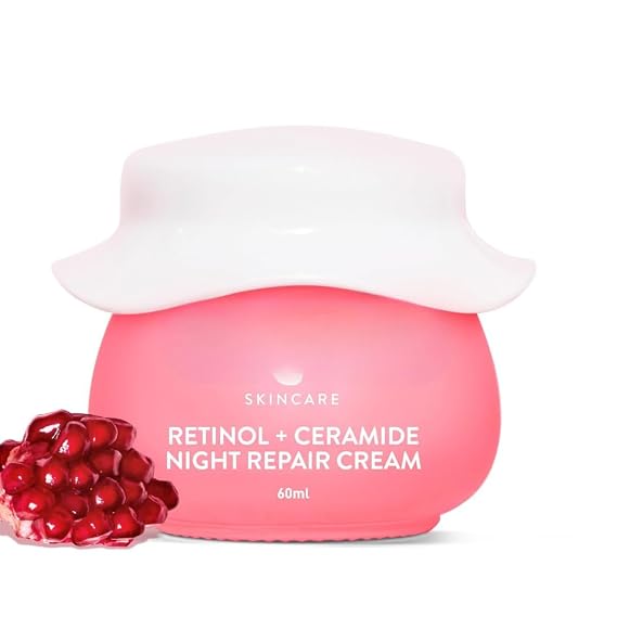 Night Reset Retinol Ceramide Night Cream, Anti-Aging Moisturizer, Oil-Free Formula, 60ml