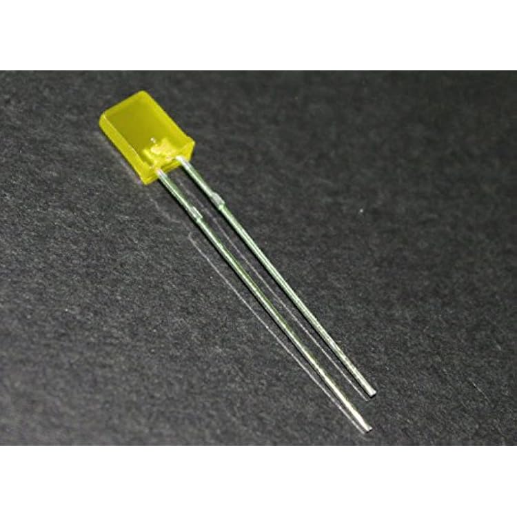 50pcs 2x5x7mm yellow Diffused Led yellow Rectangle LED