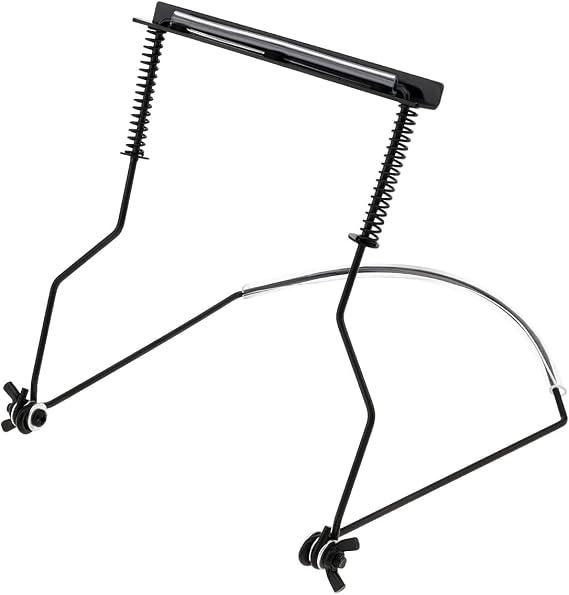 Harmonica Holder Neck Holder Stand, Mouth Organ Metal Frame Adjustable for 10 Hole Harmonica