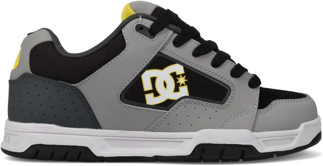 DC Shoes Men's DC Coiler Trainers, Grey / black, 10.5 Men