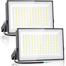 Onforu 150W LED Flood Light Outdoor,15000LM Security Lights, IP66 Waterproof Outdoor Floodlight, 2 Pack 6500K Daylight White LED Exterior Lighting for Basketball Court, Stadium, Playground