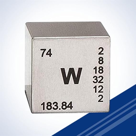Tungsten Element Cube- Engraved - 1"