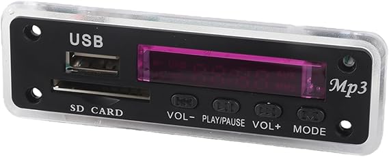 12V MP3 Decoder Module, USB/Bluetooth/SD Card/FM Radio WMA Decoder Board, Hands Call Bluetooth Decoder with Remote Control