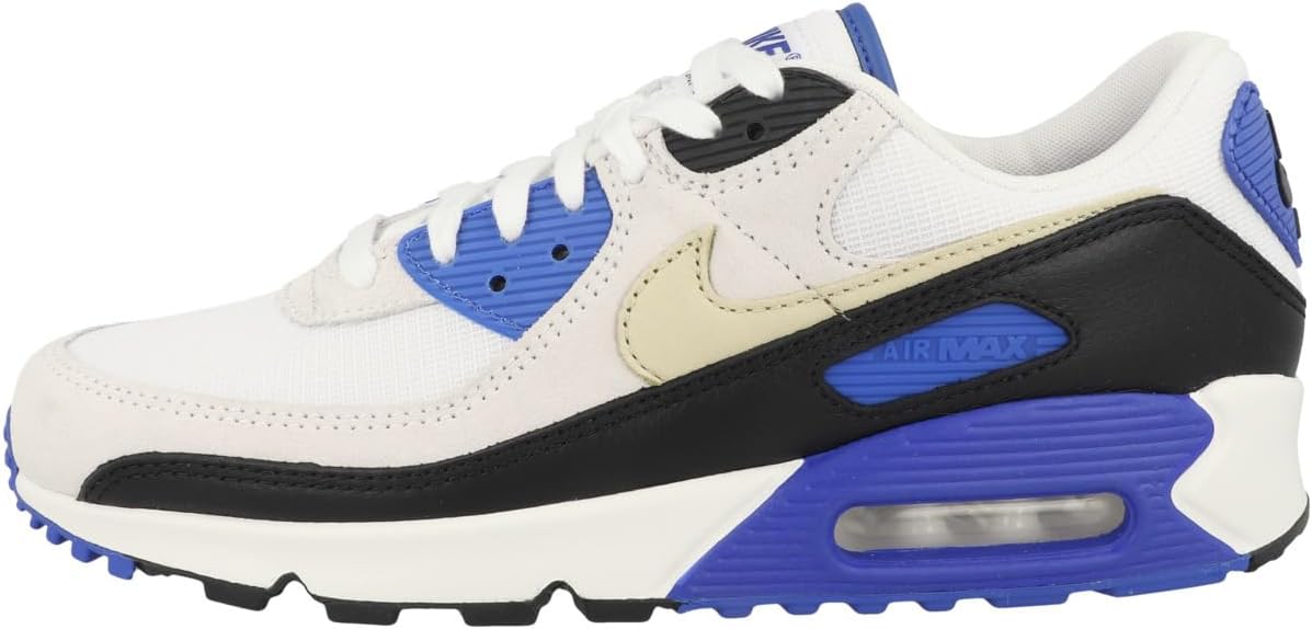 Air Max 90 PRM - White / Khaki-Racer Blue-Black by Nike