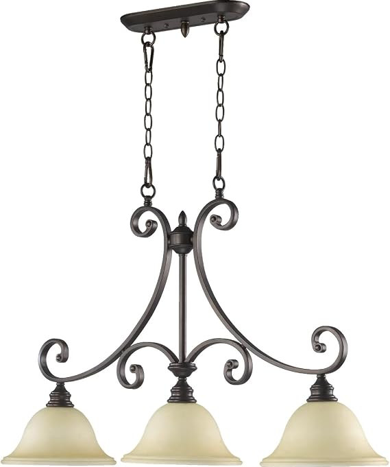 Quorum International 6554-3-86 Bryant 3 Light Island, Oiled Bronze