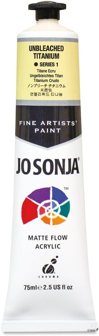 CHROMA Jo Sonja's Artist Acrylic - Unbleached Titanium, 2.5 oz tube