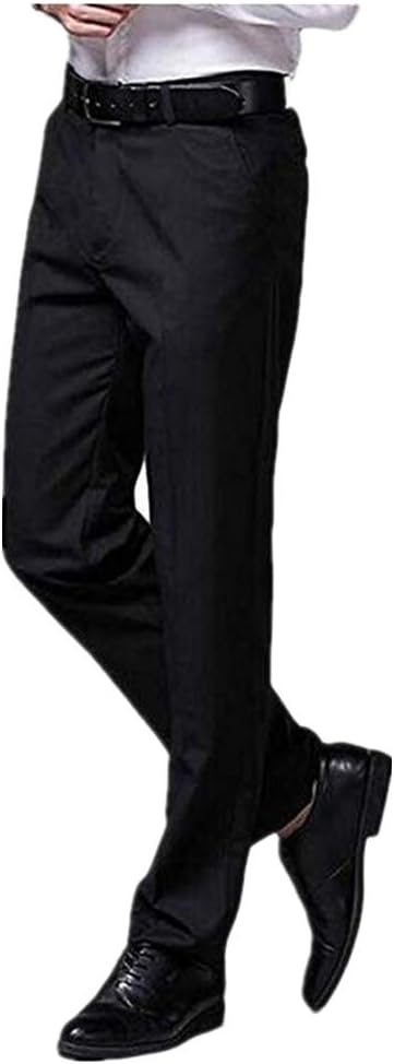 LIBODU Slim Fit Dress Pants for Men Classic Dress Pants Flat Front Suit Pants Trousers