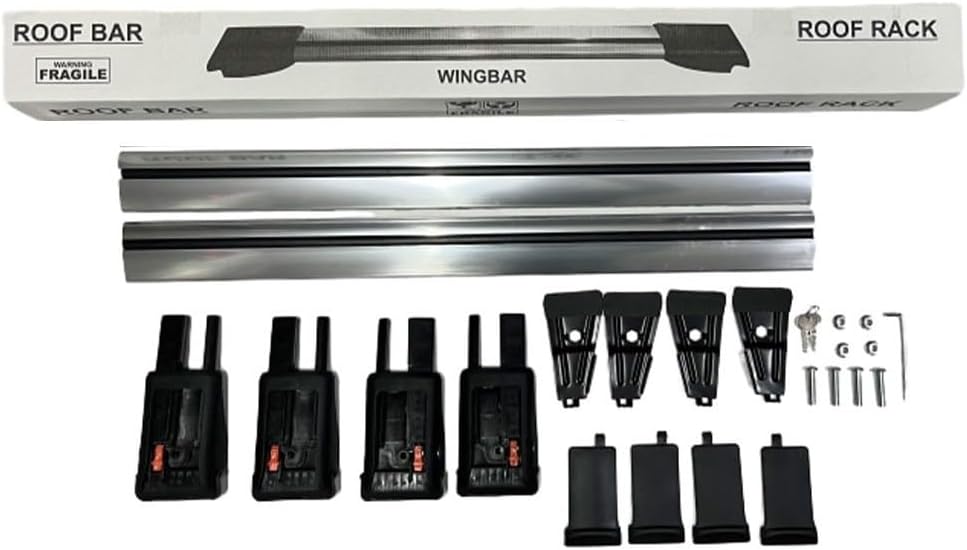 Aerodinamik Ve Kilitlenebilir Ara Atkı Uyumlu Nissan Cefiro Estate MK2 A32 1997–2000 Gümüş Eloksal
