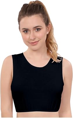 Kosher Casual High Neck Cropped Tank Tops for Women Modest Crop Tank Top for Layering Under Dresses, Blouses, and Cardigans