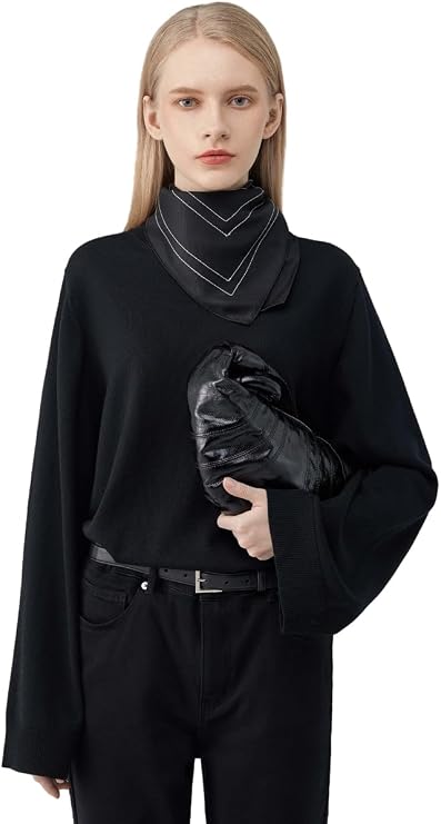 LILY Wool-Silk Knit Long-Sleeve