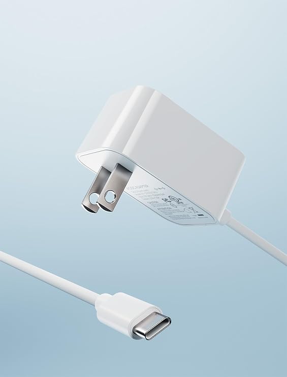 12V USB-C AC/DC Adapter Compatible with 8,8.5,10 Wall Fan, USB Type C Plug,1.8M/5.9 feet