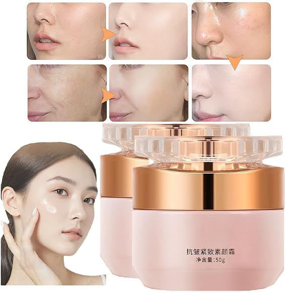 XIRUJNFD Kekecai Hydro Whitening Cream, Anti Wrinkle and Firming Foundation, Kekecai Cream Foundation, Makeup Creams for Brightening (2Pcs)