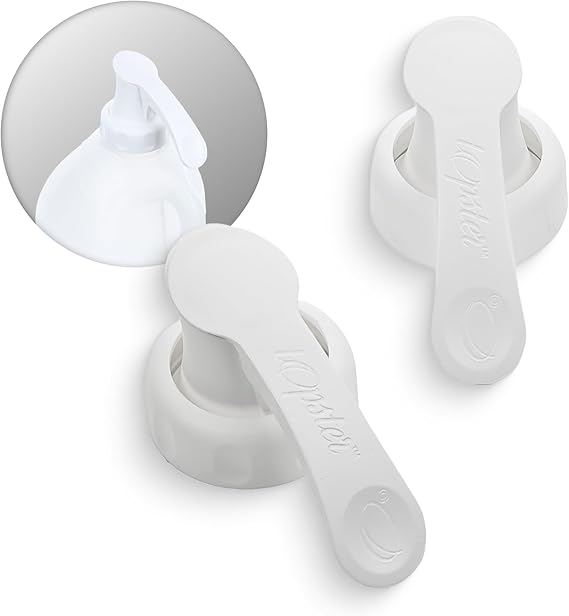 Topster Milk Top Pourers Plastic Bottles (White, Pack of 2) | for Skimmed Milk Plastic Bottles, Eliminates Spillage, Mess & Drips Around The Kitchen & Fridge