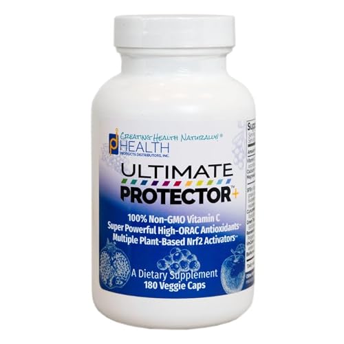 ULTIMATE PROTECTOR | High-ORAC Nrf2 Activator Antioxidant Supplement | Triple Action | Multiple Plant-Based Nrf2 Activators | Ultra Potent High-ORAC Antioxidants | Non-GMO Vitamin C | 180 Veggie Caps