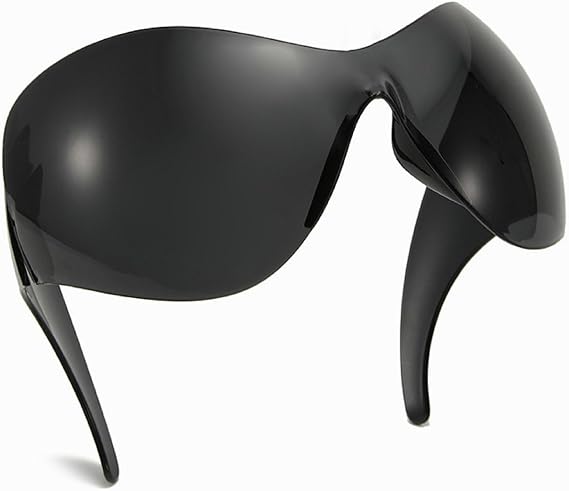 Fashion Super Big Cat Eye Y2K Sunglasses For Women Vintage Oversized One Piece Shield Mask Sun Glasses Men Hip Hop Shades