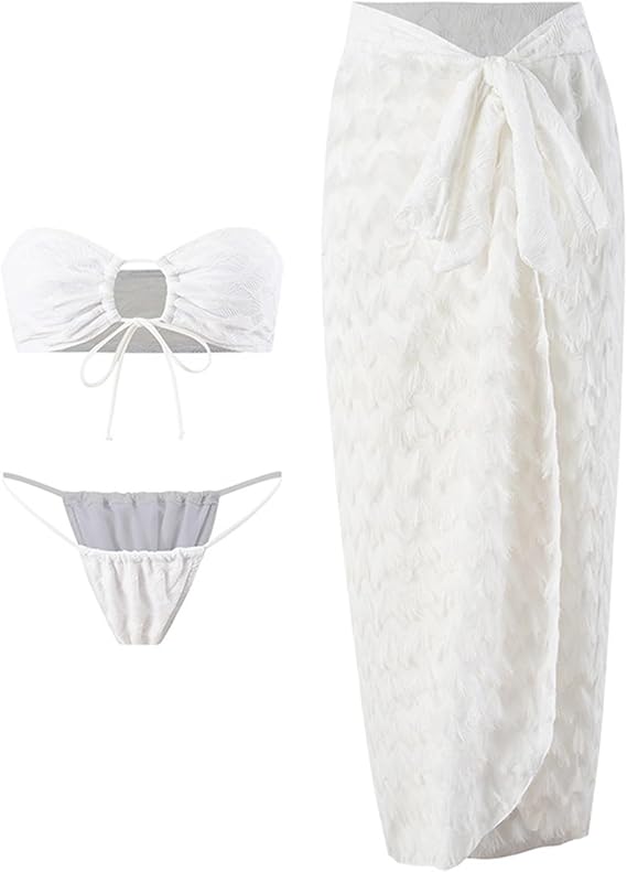 Topless Women's Sexy Two-piece Three-piece Beach Swimsuit