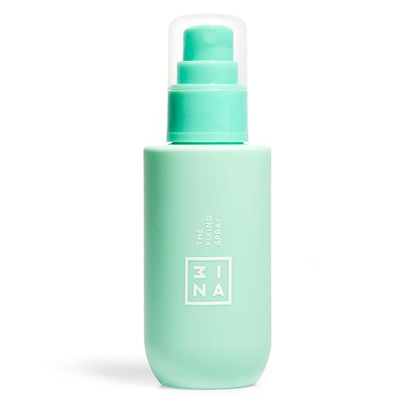3INA MAKEUP - Vegan - Cruelty Free - The Fixing Spray - Ultra Hydrating Makeup Primer And Setting Spray - Transparent Facial Mist With A Dewy Finish - Refreshing, Light Scent - 3.38fl oz