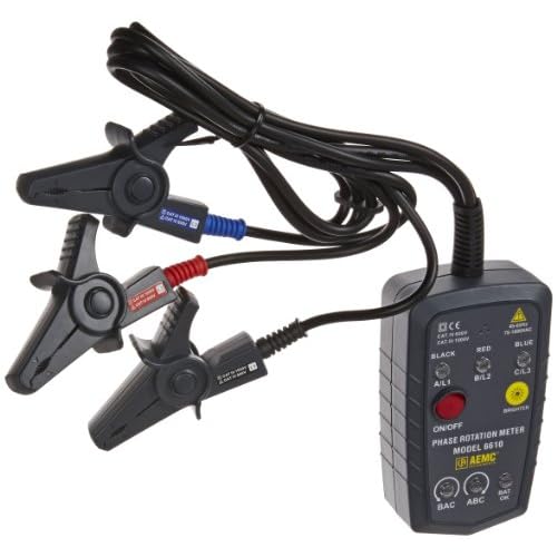 AEMC 2121.12 Phase Rotation Meter, 2.5ft Cable Length