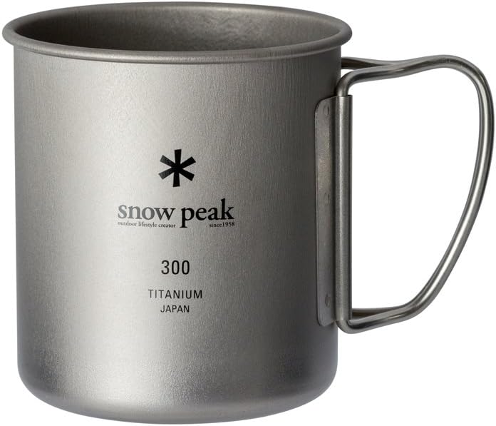 Snow Peak Titanium Single Walled Mug MG-142, Grey