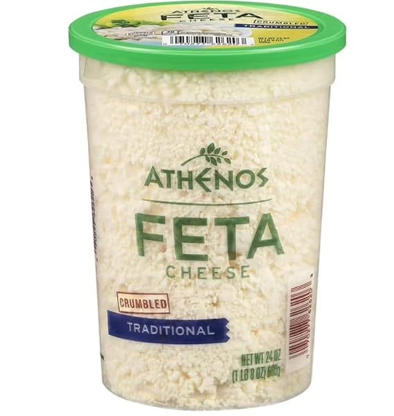 Crumbled Traditional Feta Cheese, Every serving has protein, which makes this feta cheese a quick way to get a sufficient amount of a vital nutrient.