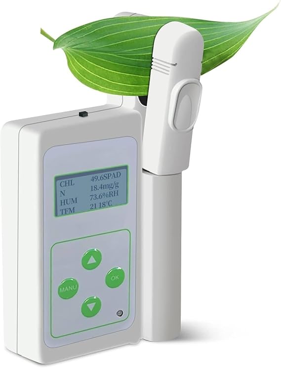 MANYOUYOU chlorophyll meter spad digital concentration analyzer tester 4-in-1 nitrogen content chlorine test measuring in portable plant nutrient detector medidor de clorofila handheld A 