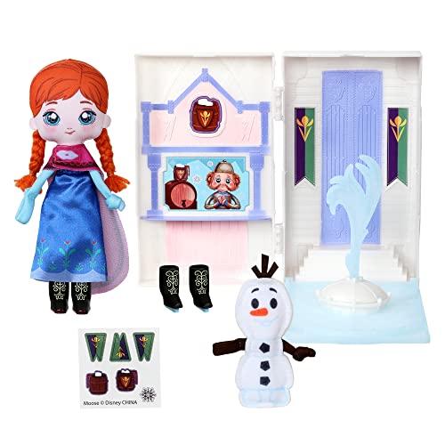 Disney Sweet Seams 6 Soft Rag Doll Deluxe Pack 2pc Toy Dolls |Anna and Olafs Castle Ice Rink Playset