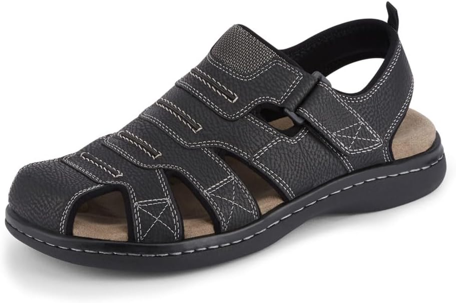 DOCKERS Mens Searose Outdoor Fisherman Sandals with Memory Foam