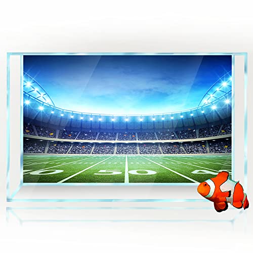 Aquarium Background 3D Football Stadium Arena World Cup HD Printing Wallpaper Fish Tank Reptile Habitat Background Decorations PVC Landscape Poster Sticker 23.6x47.260x120cm