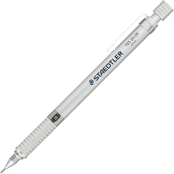 STAEDTLER Silver Series 925 25-05 Mechanical Pencil, 0.5 mm Lead, For Drafting