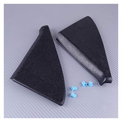 191837994 Black ABS Pair Door Mirror Cover Trim Panel Mount Triangle with Clips 191837993 for VW Golf Jetta GTI GLI MK2 DaJiKan