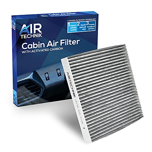 AirTechnik CF10140 Cabin Air Filter wActivated Carbon | Fits Infiniti FX35, FX45, G35, Mitsubishi Eclipse, Lancer, Outlander, Nissan Altima, Maxima, Murano, Sentra, X-Trail - 27277-4M400