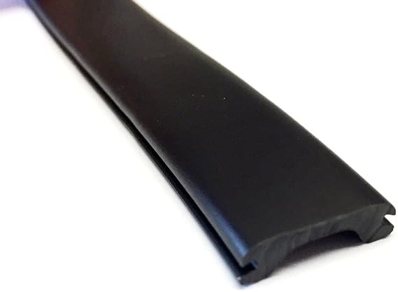 Automotive Authority LLC Narrow 0.6" RV Marine Camper Vinyl Insert Trim Mold Screw Cover (Black, 25 ft)