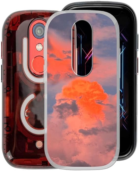 for Unihertz Jelly Star Case, Full Body Protection Shockproof Cover Case, Transparent Soft Silicone TPU Back Cover Bumper Phone Case for Unihertz Jelly Star (3.00") - Dusk