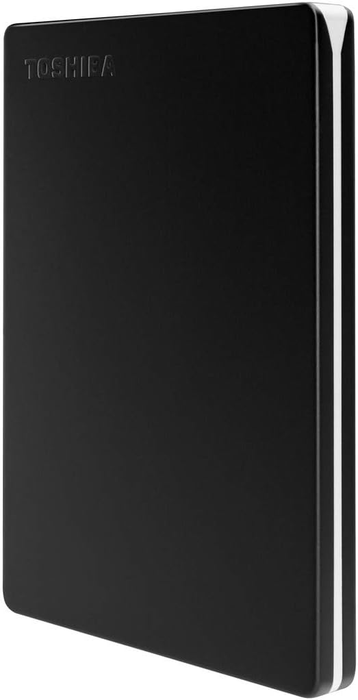 Toshiba Canvio Slim 2.5" 1TB USB 3.2 Gen-1 Black (HDTD310EK3DA) Portable External Hard Drive
