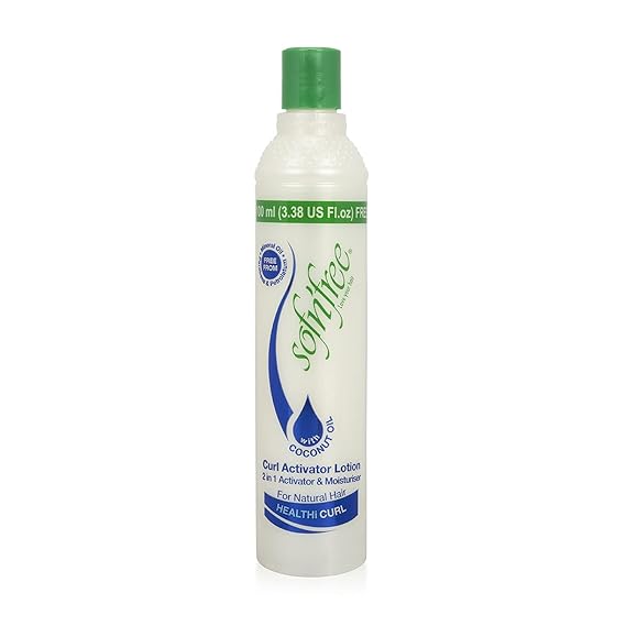 SofnFree Moisturizer & Curl Activator Lotion - Curl Defining Formula for Multicultural Curls, Soft Waves, Shine, Frizz Control for Natural Textures - 3.38 fl oz / 100 ml - Pack of 1
