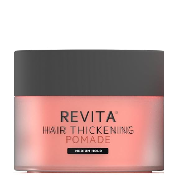 ds labs Revita Thickening Hair Pomade for Men - Matte Styling Cream with Biotin, Caffeine & Beeswax, Medium Hold for Fuller-Looking Hair, 3.3 Fl Oz | Medium-hold, water-based, with biotin, caffeine & beeswax for fuller-looking hair and a clean, residue-free finish.