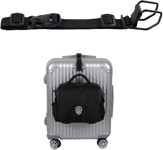 Vigorport Luggage Hook Strap, J Hook for Add A Bag Luggage Travel Essential