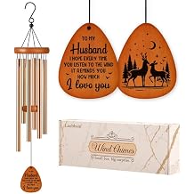 Gifts for Husband, Husband Wind Chimes, Fathers Day Best Gift for Husband, Birthday Gift for Husband from Wife, Love Reminder Gifts for Birthday Wedding Anniversary Fathers Day Christmas