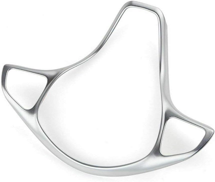 Plastic Steering Wheel Panel Trim Cover For Mercedes A B C E GLA CLA GLC GLS GLE Class W176 W246 W205 W213 W117 C117 X156 X253 W447 (Silver)